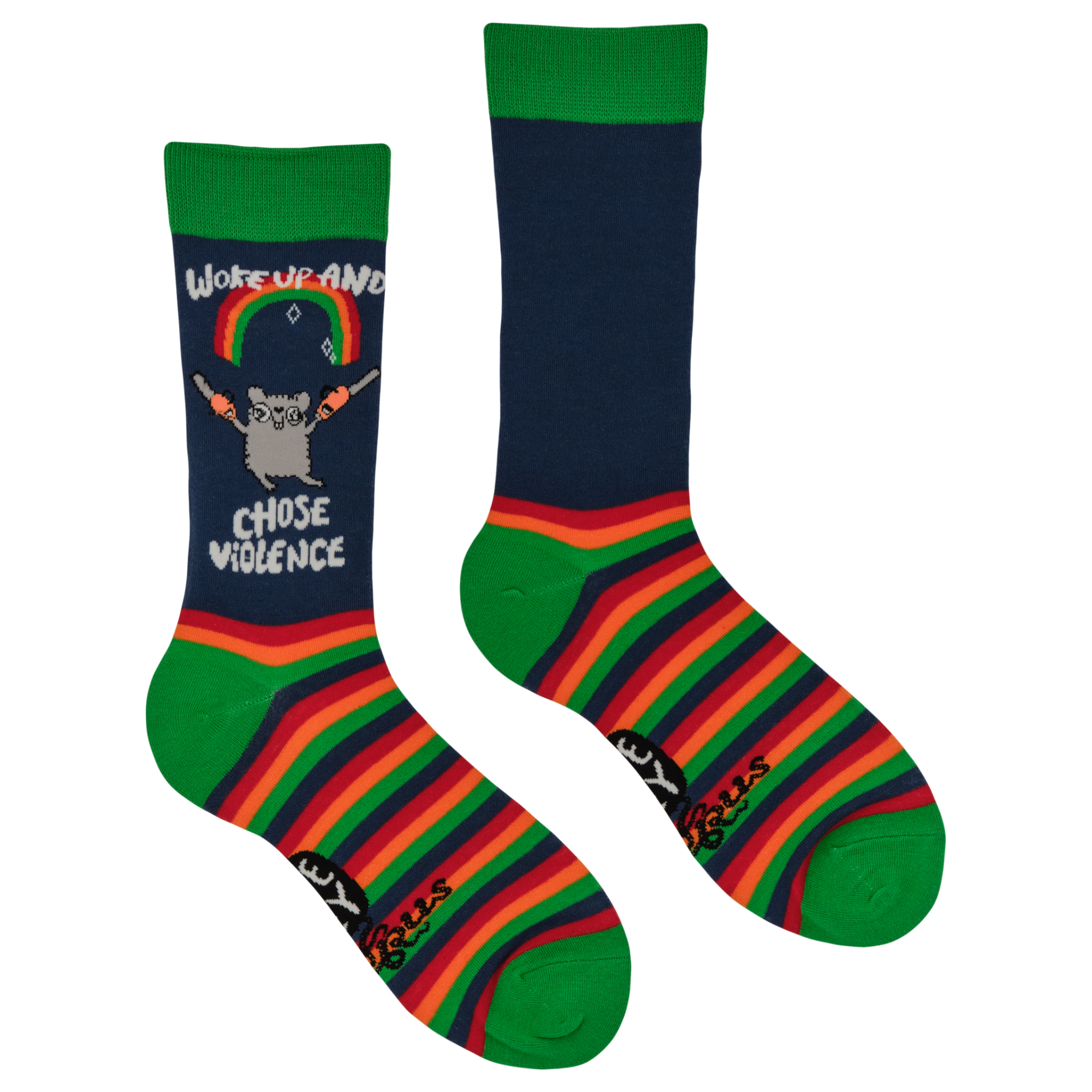 Chose Violence Socks - Socktopus X Katie Abey