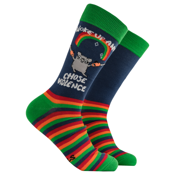 Chose Violence Socks - Socktopus X Katie Abey