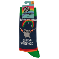 Chose Violence Socks - Socktopus X Katie Abey