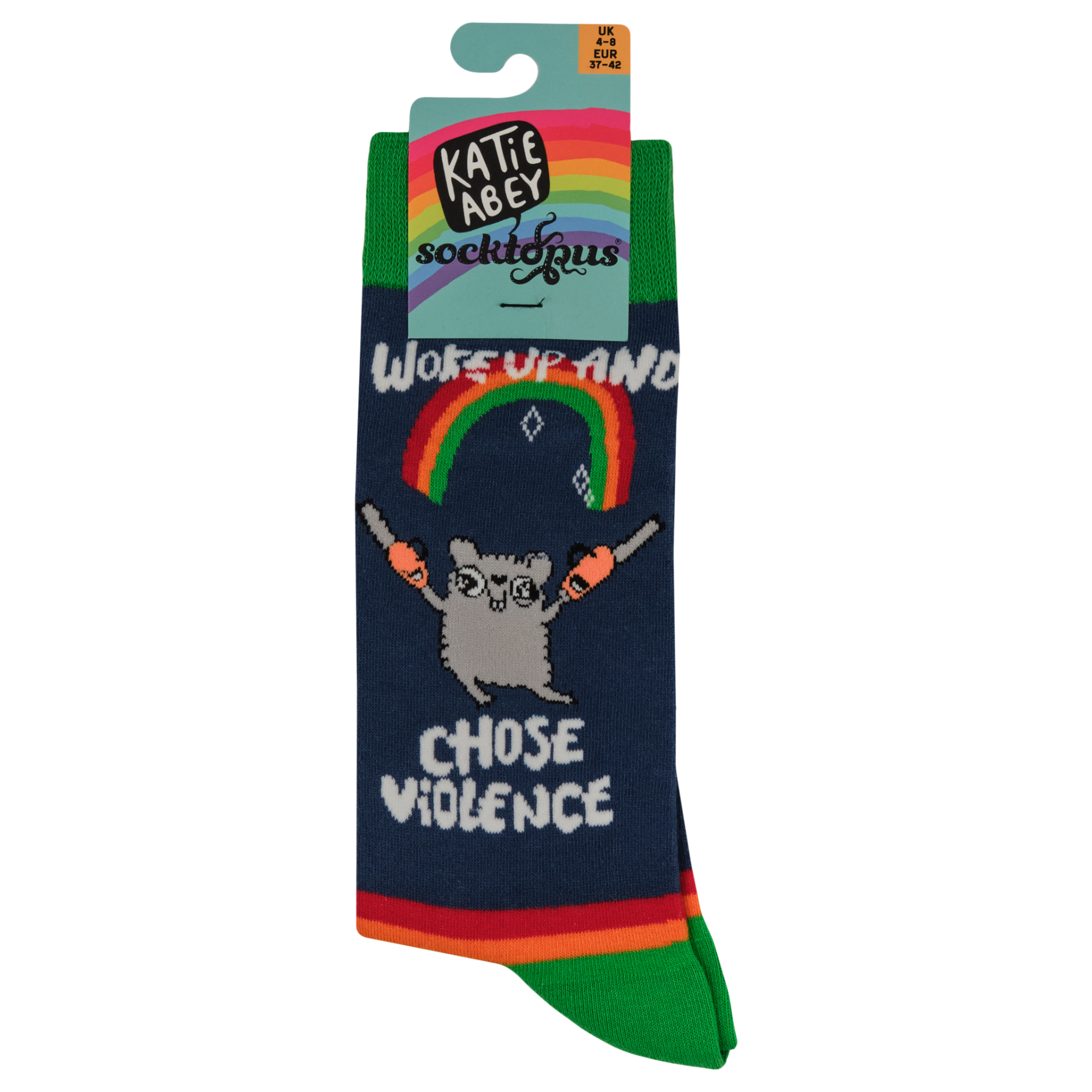 Chose Violence Socks - Socktopus X Katie Abey