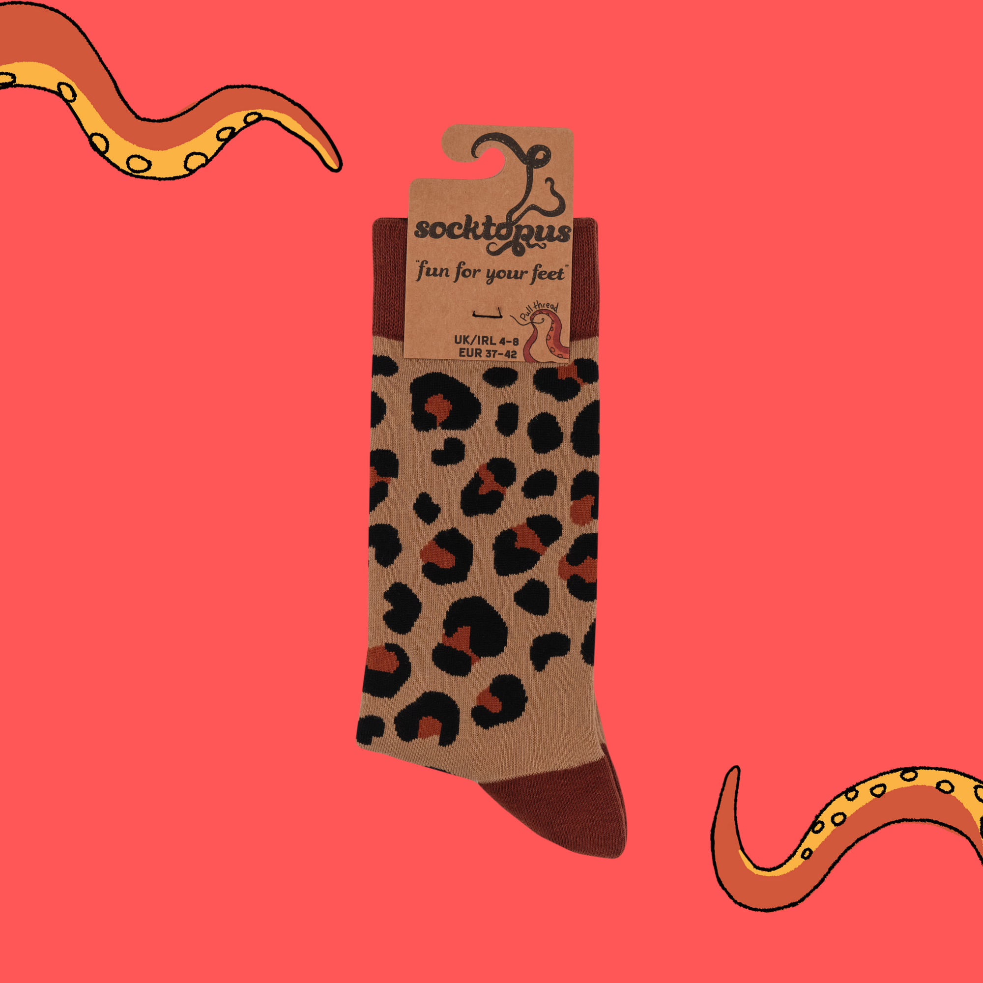 Leopard Print Socks - Cat Walk