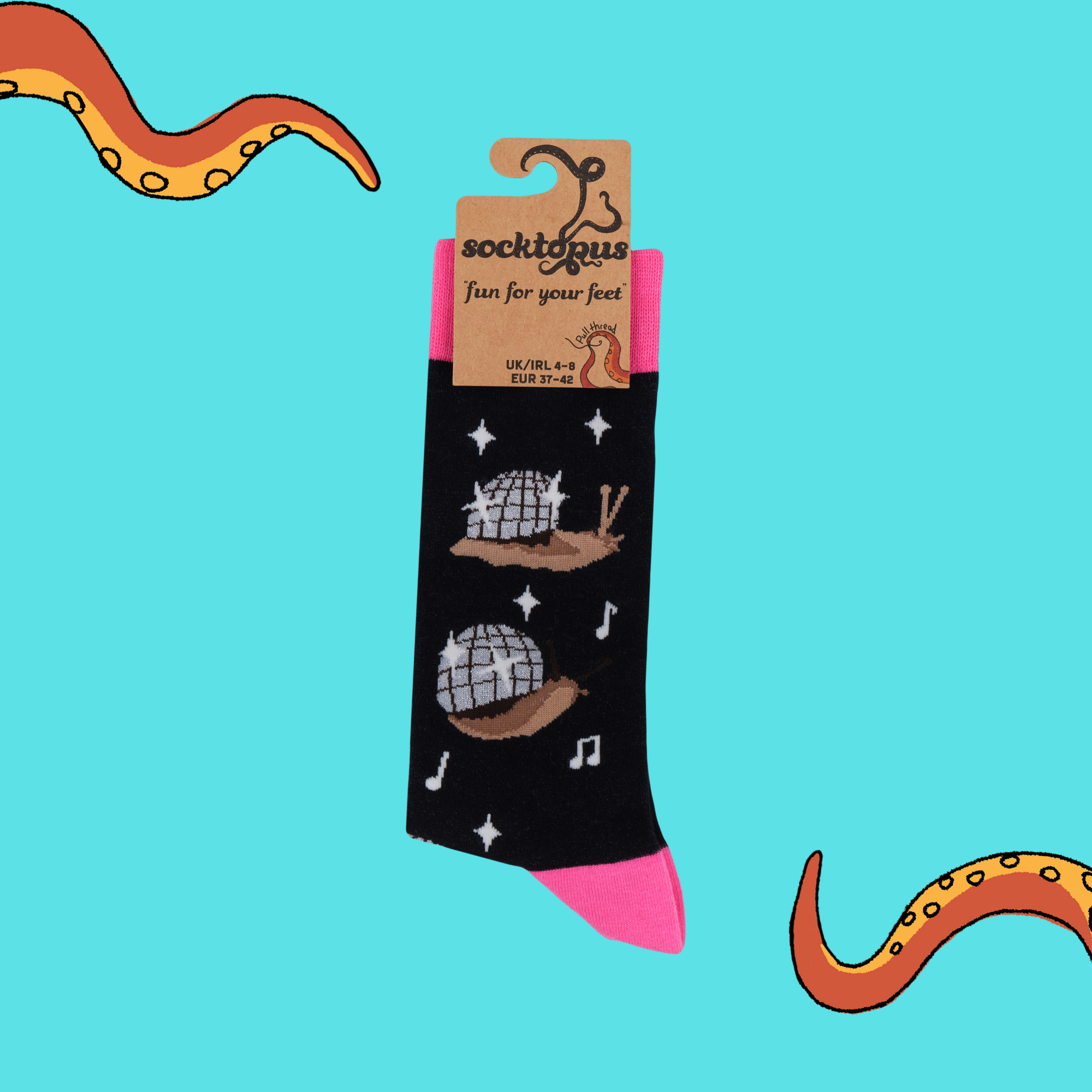 Disco Snail Socks - Escarglow