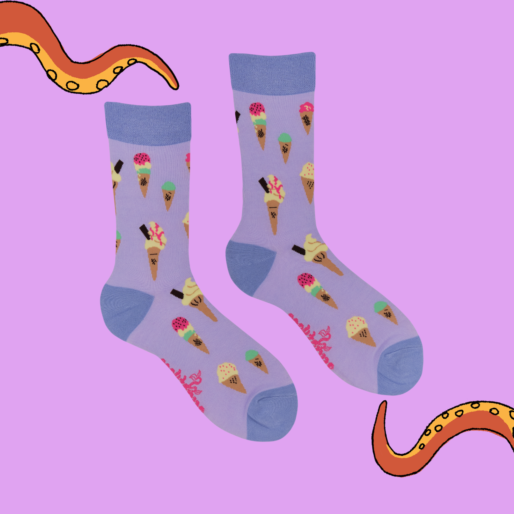 Ice Cream Bamboo Socks - Ice Cream You Scream