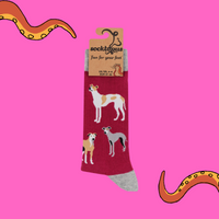 Whippet Socks - Off Like a Whippet