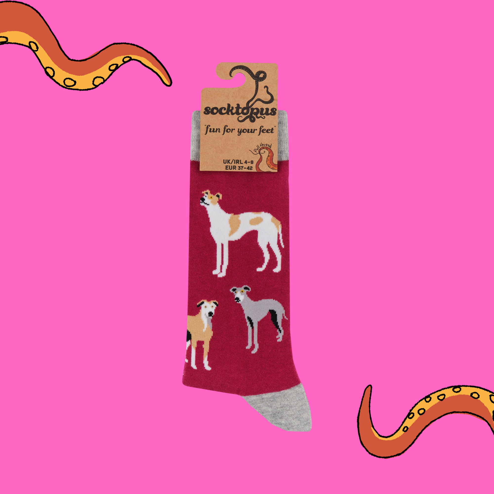 Whippet Socks - Off Like a Whippet