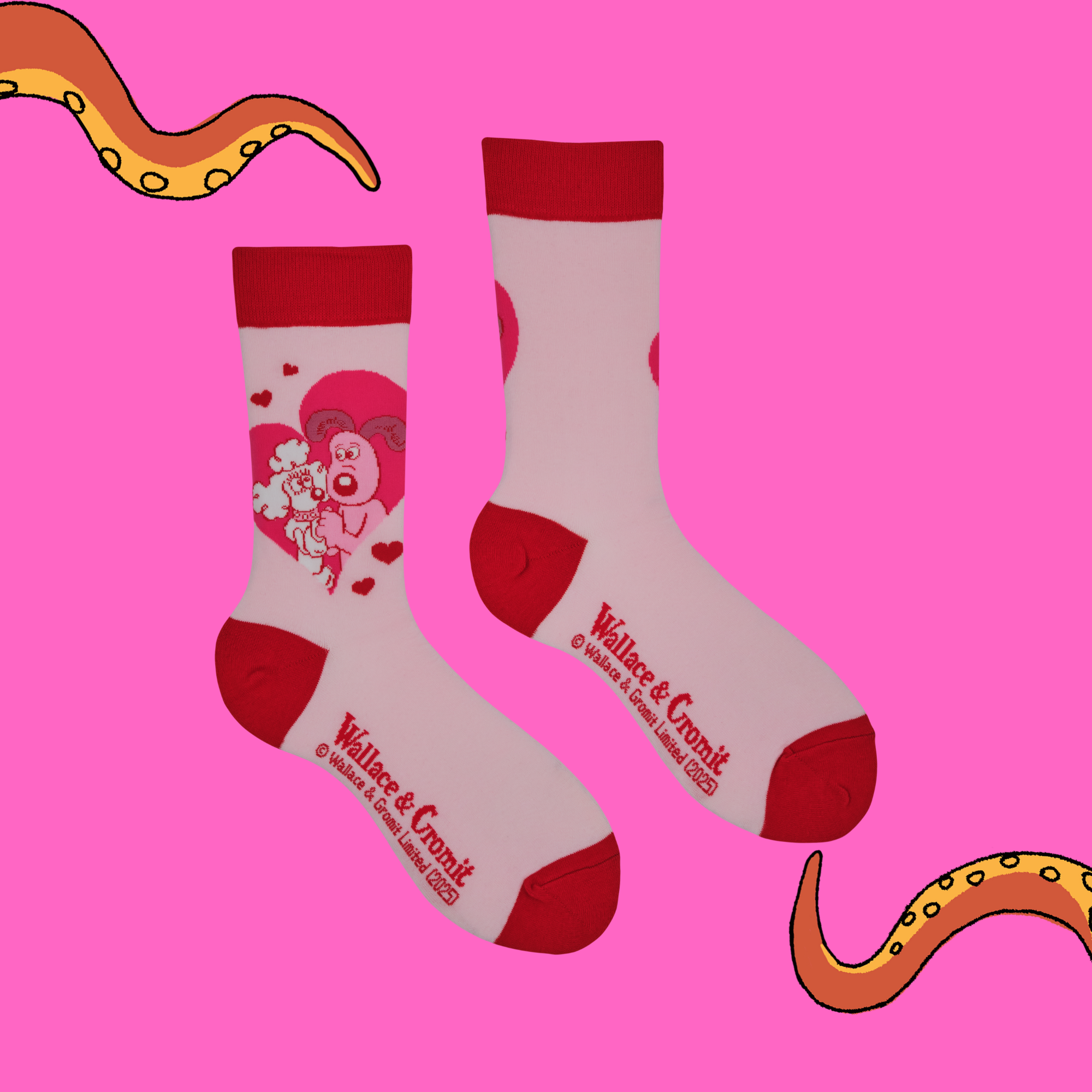 Love is in the Air Socks - Wallace and Gromit