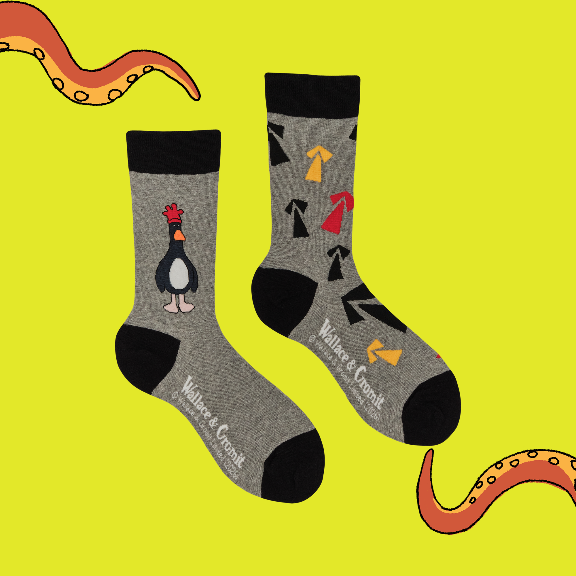 Break Out Feathers Socks - Wallace and Gromit