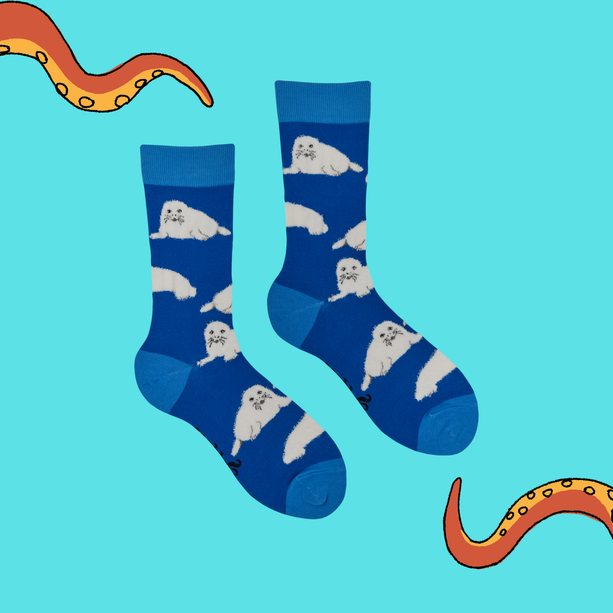 Fluffy Seal Socks - Sealiciously Fluffy