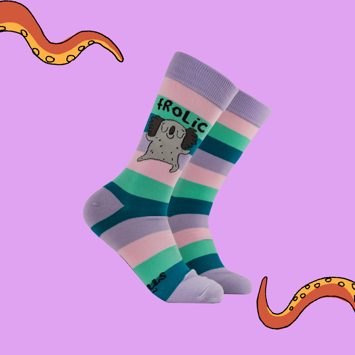Frolicking Socks - Socktopus X Katie Abey