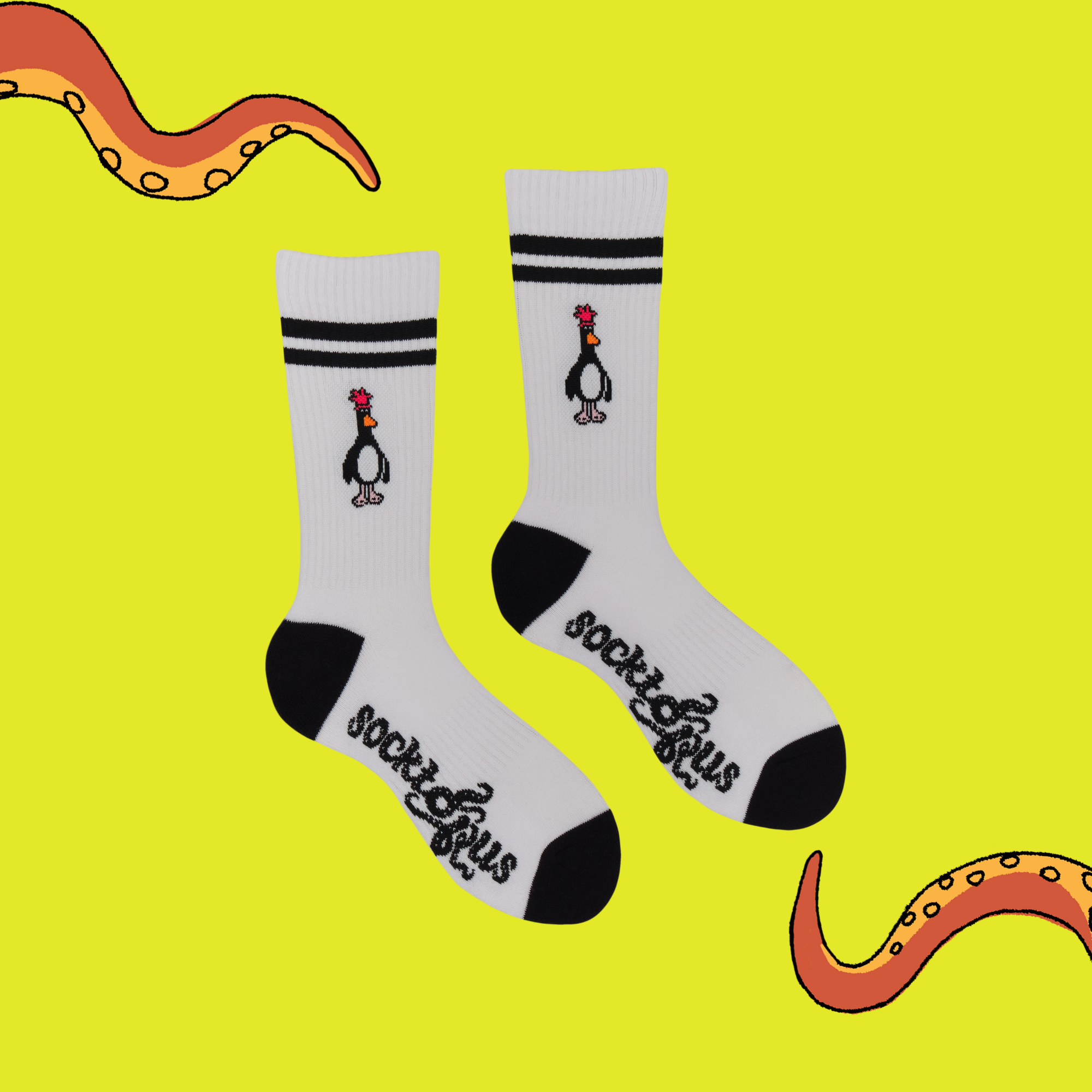 Feathers McGraw Athletic Socks - Wallace and Gromit