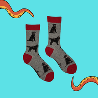 Black Labrador Dog Socks - Labradorable