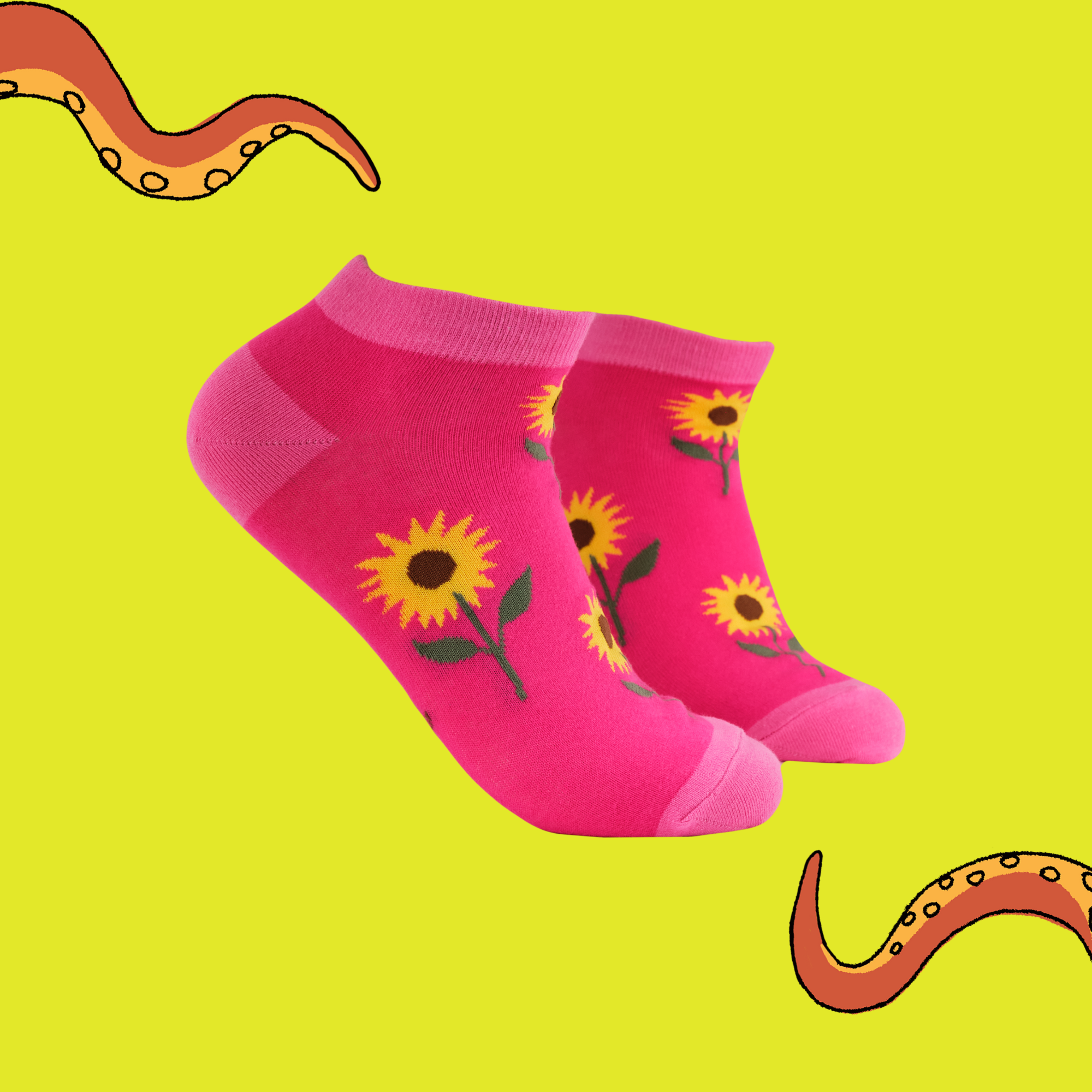 Sunflowers Trainer Socks