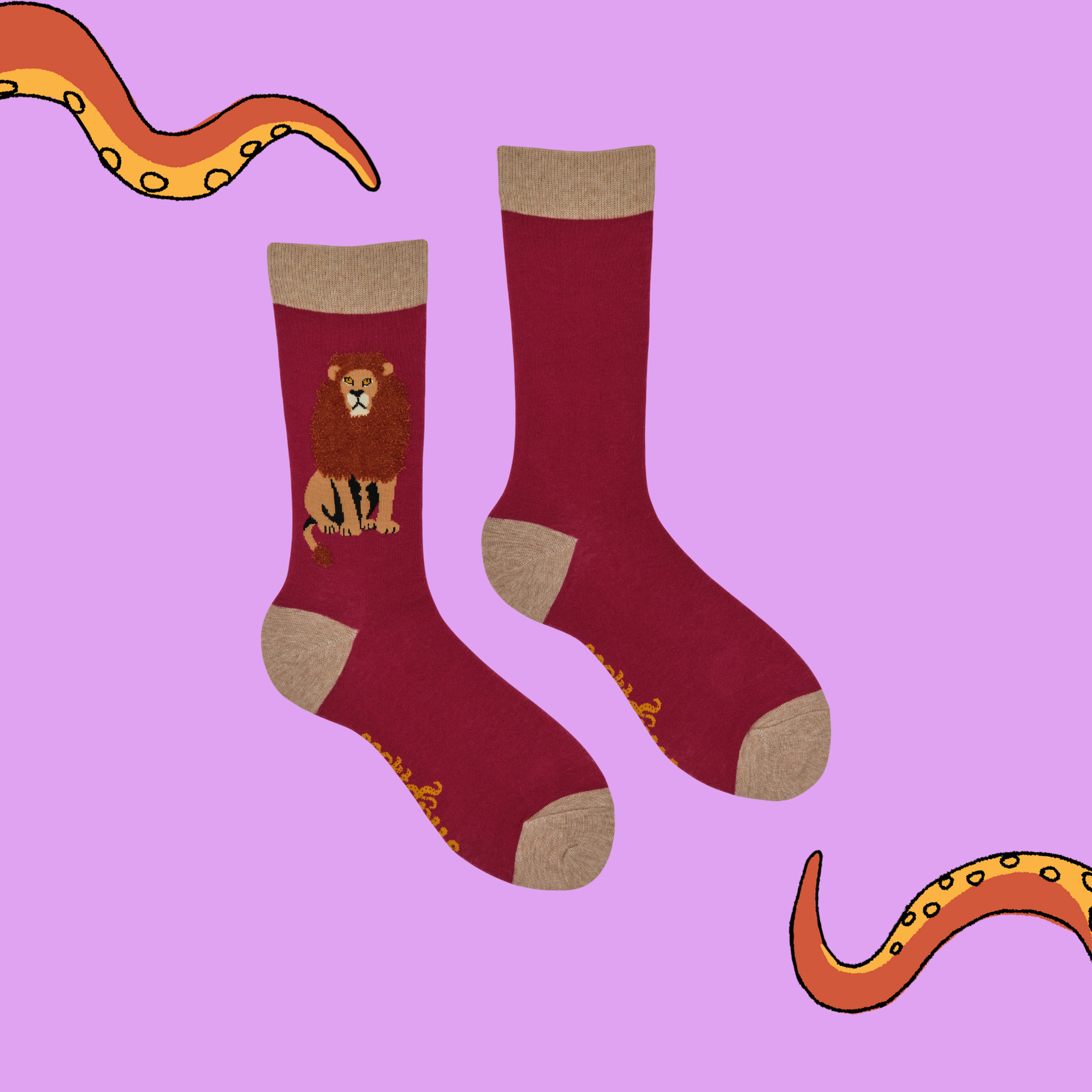 Fluffy Lion Socks - The Mane Attraction