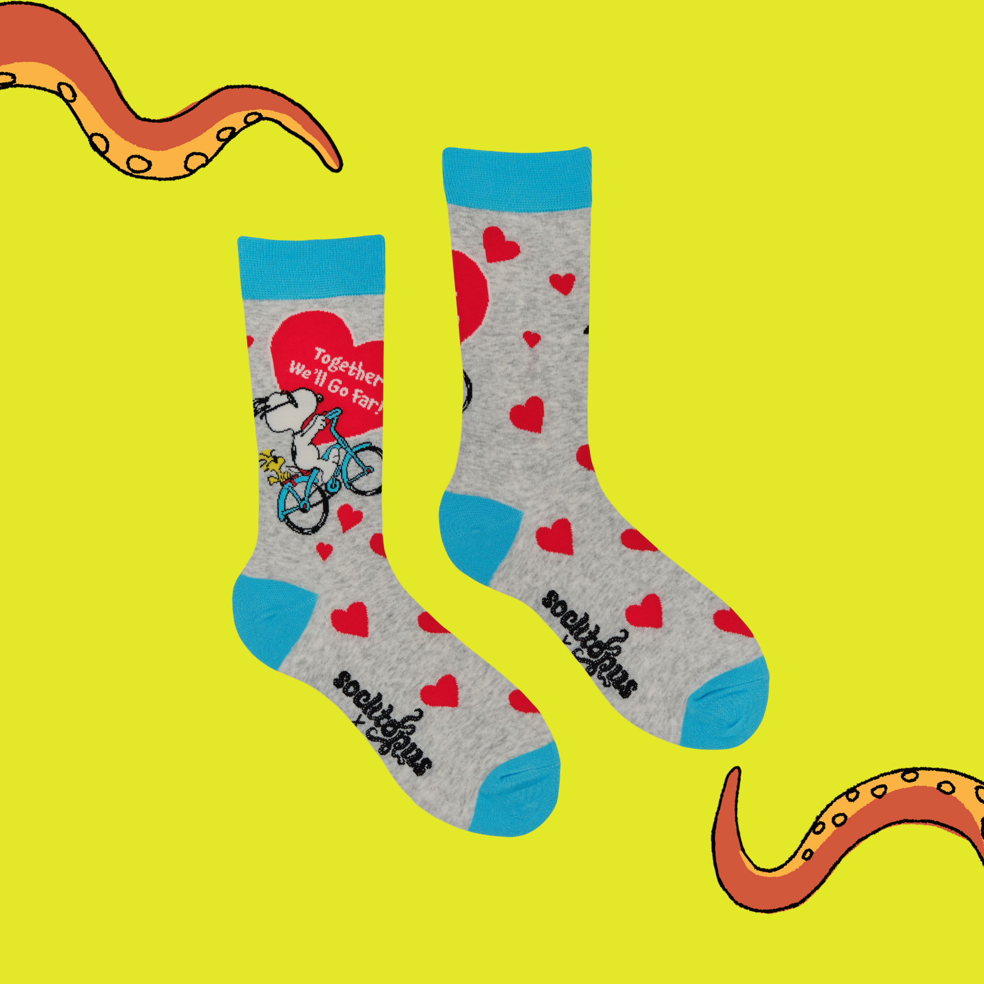 Together We Will Go Far Socks - Peanuts