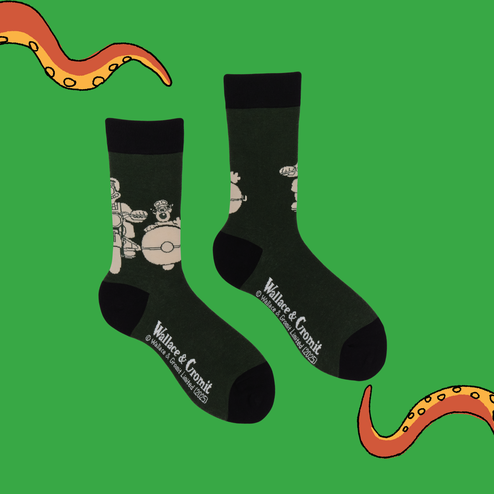 Motorbike Socks - Wallace and Gromit
