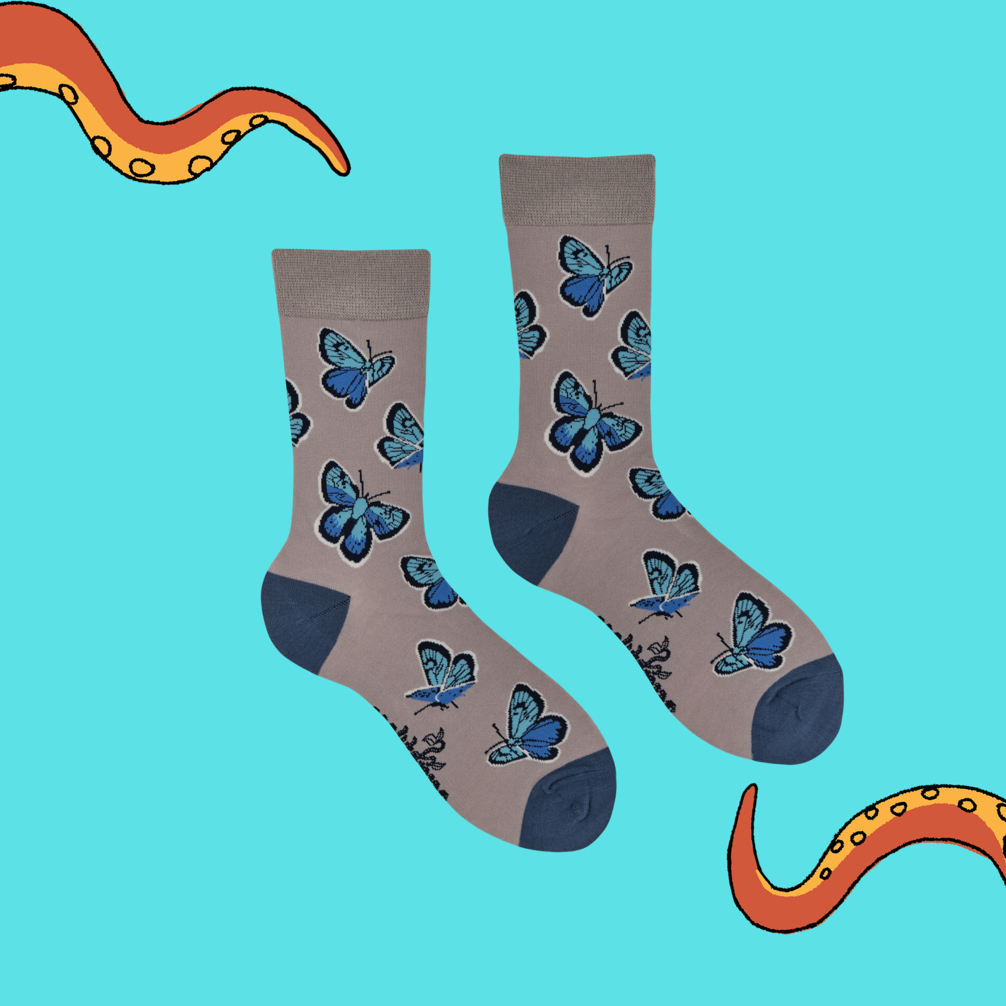 Bamboo Socks - Blutterflies