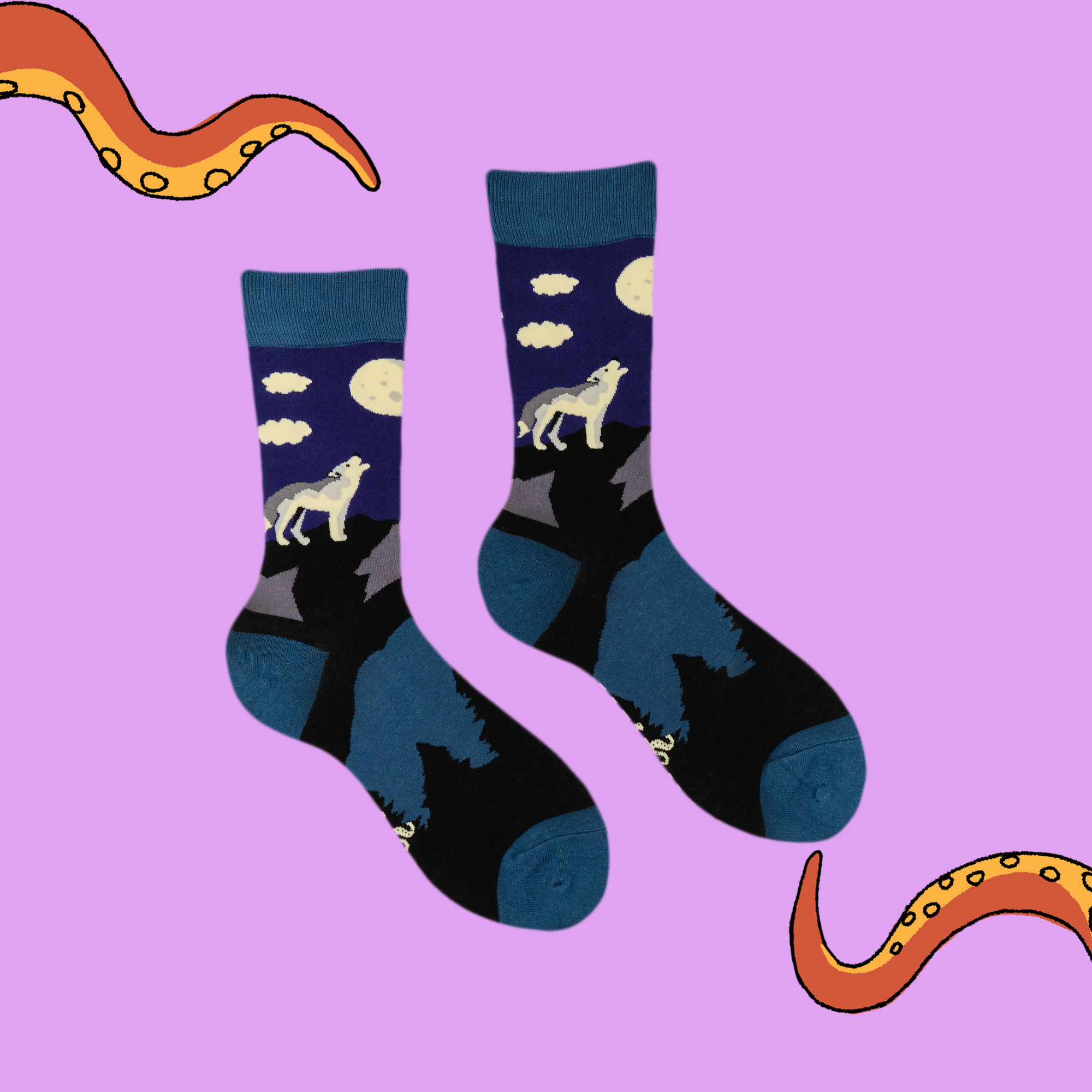 Howling at the Moon Socks