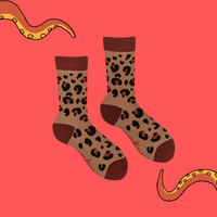 Leopard Print Socks - Cat Walk