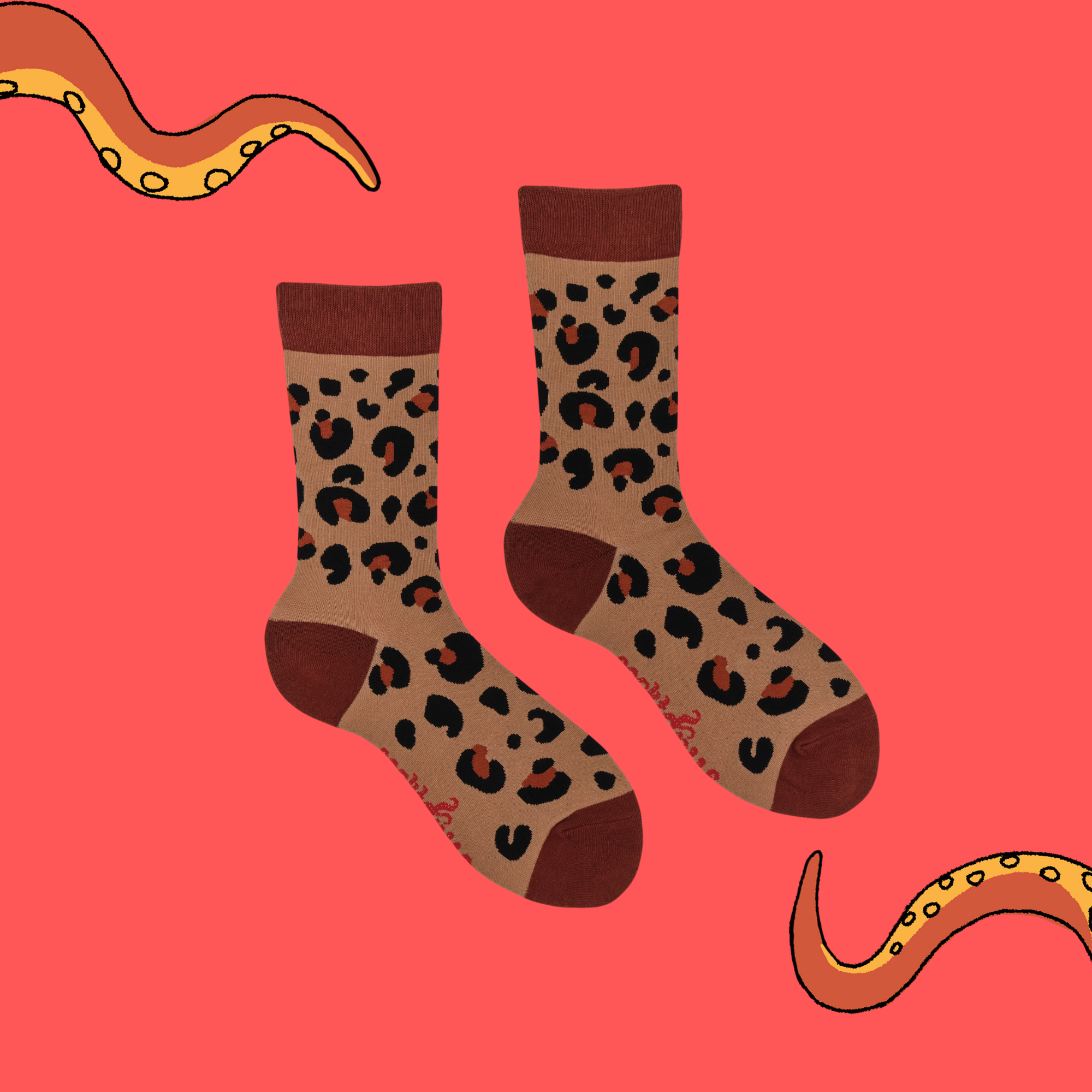Leopard Print Socks - Cat Walk