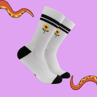 Sunflowers Athletic Socks