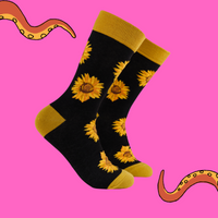 Sunflower Heads Bamboo Socks