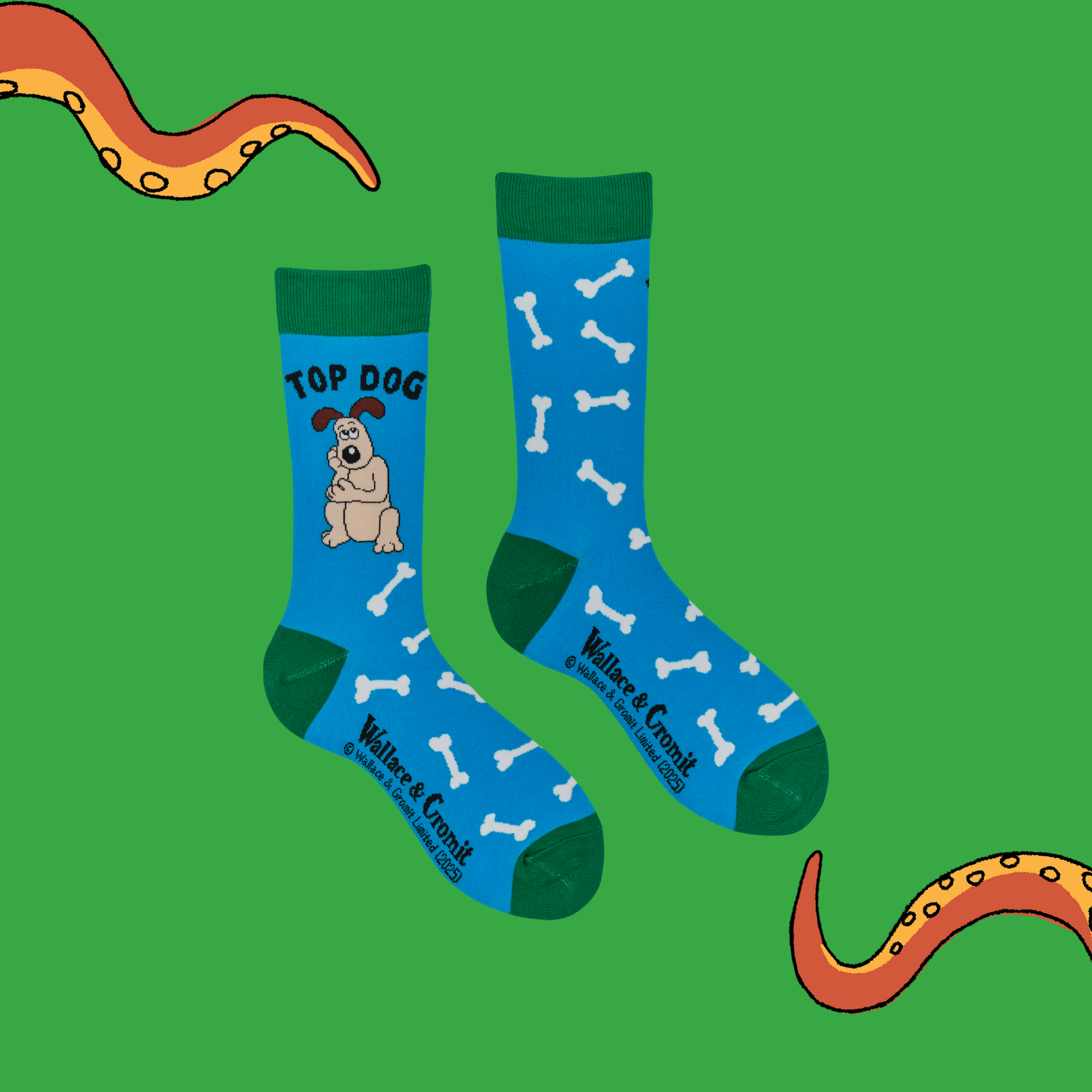 Top Dog Socks - Wallace and Gromit