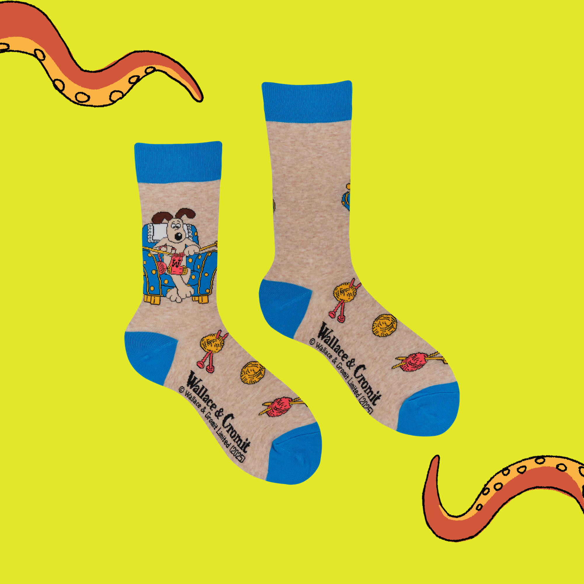 Gromit Knitting Socks - Wallace and Gromit