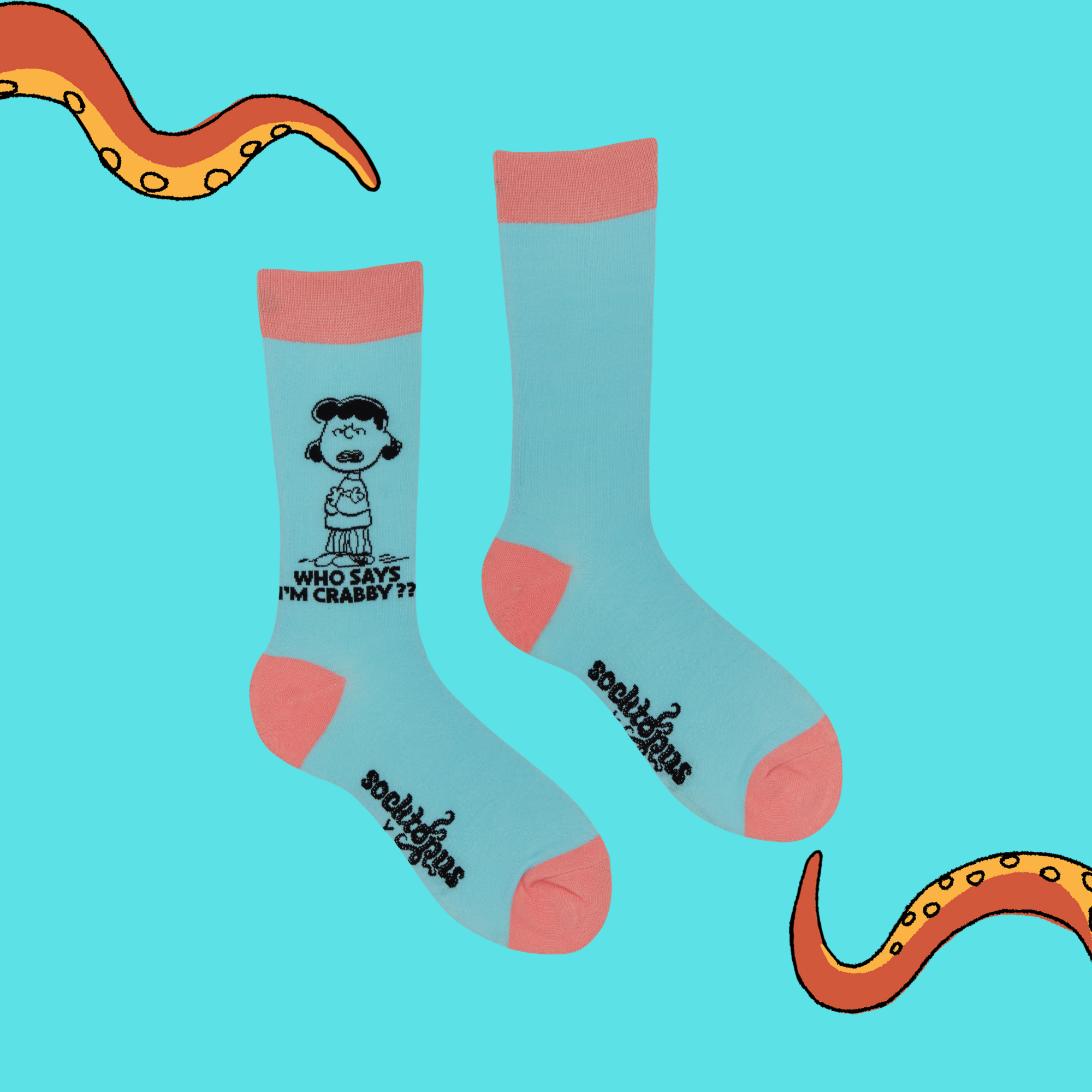 Who Says I'm Crabby?? Socks - Peanuts