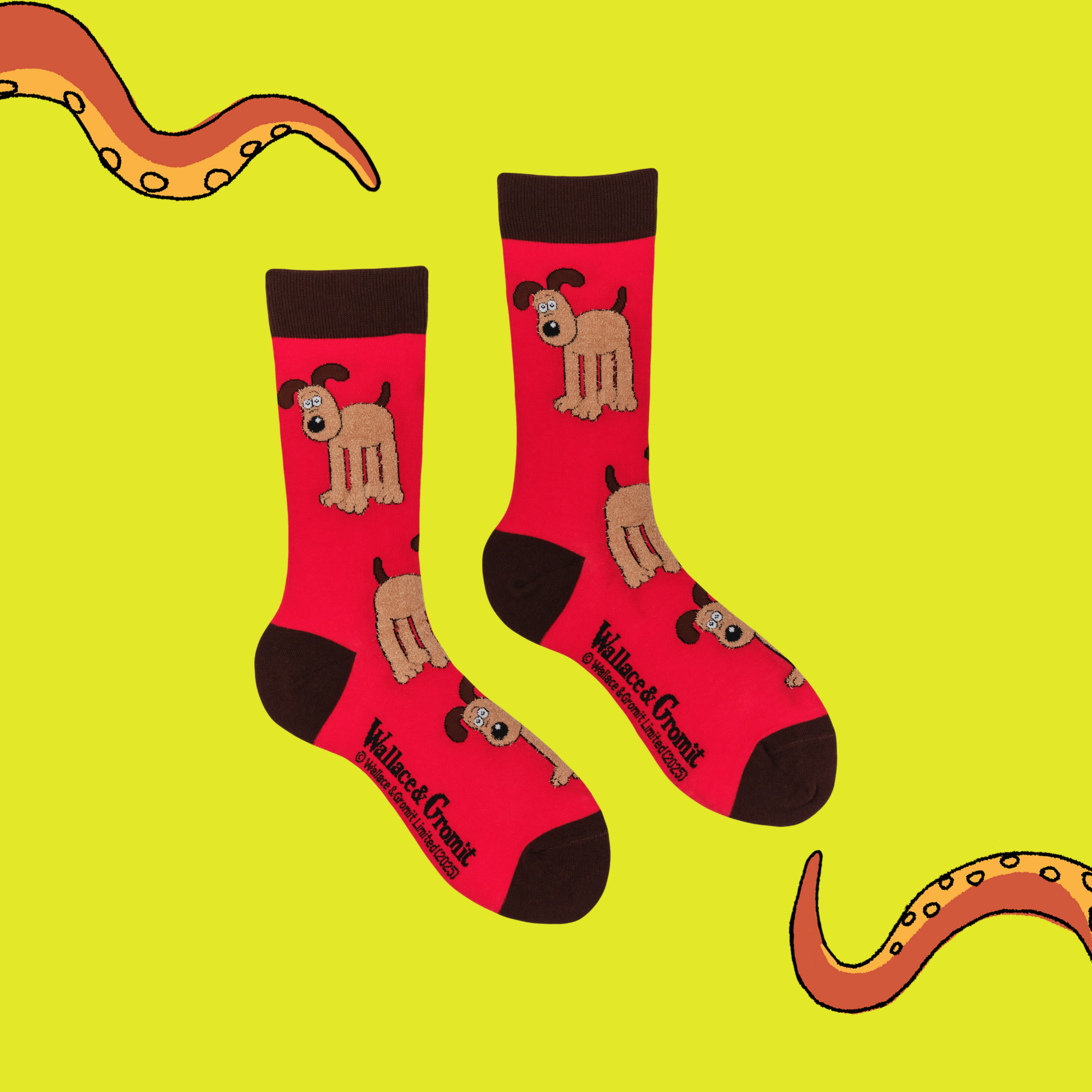 Fluffy Gromit Socks - Wallace and Gromit