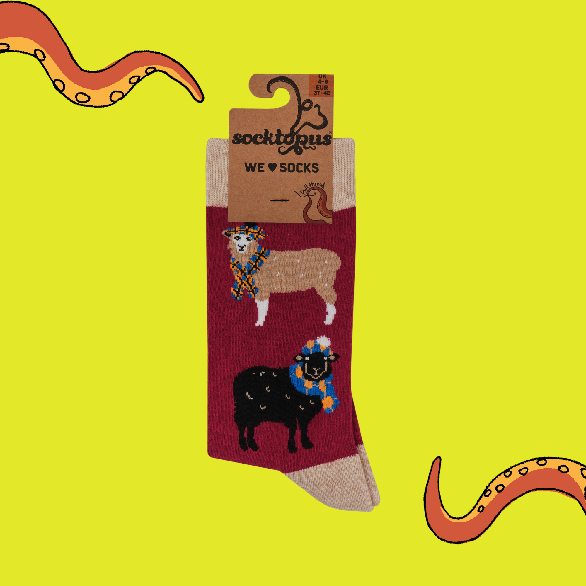 Tartan Sheep Lover Socks