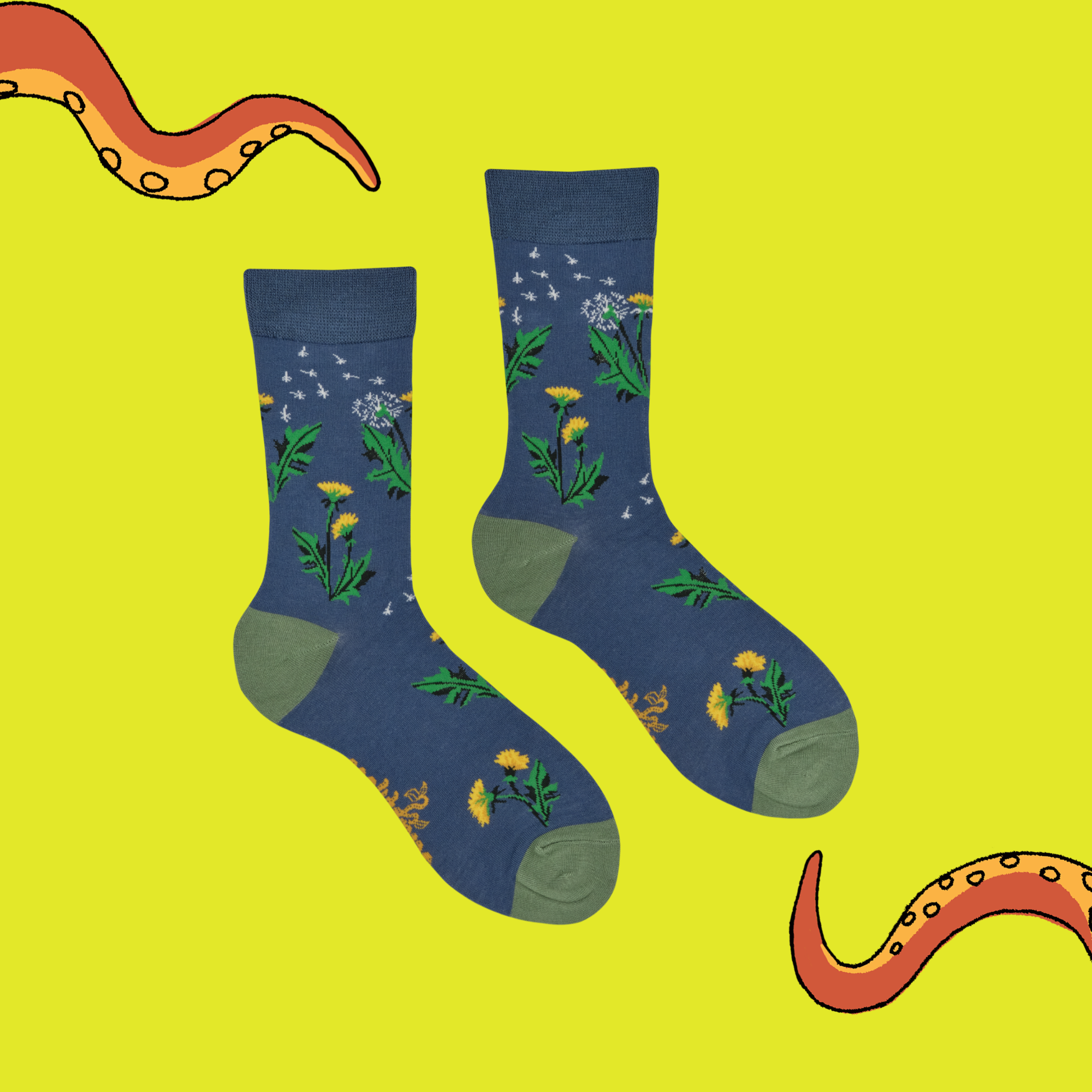 Bamboo Socks - Dandelion and Bur-Sock