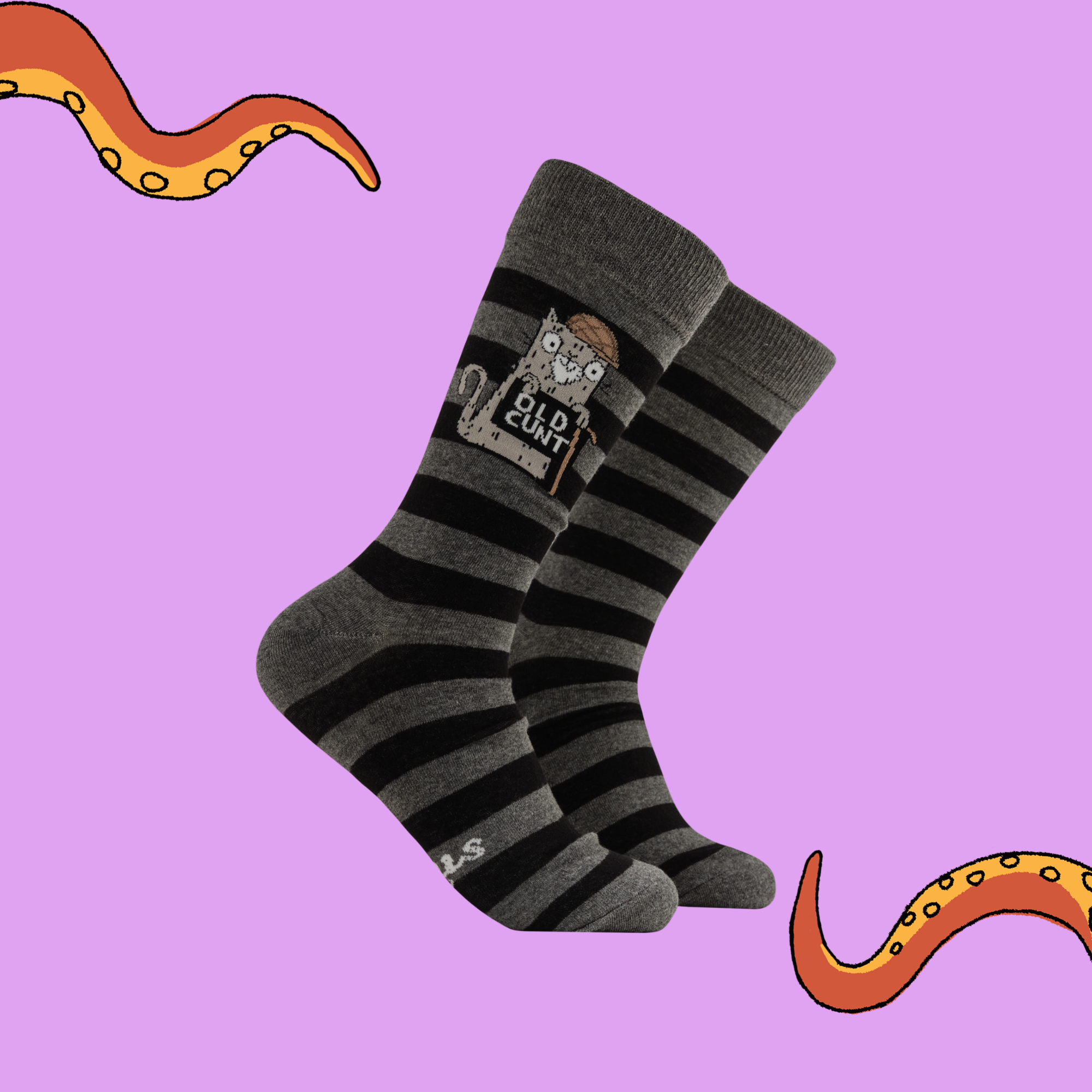 Old Cunt Socks - Socktopus X Katie Abey