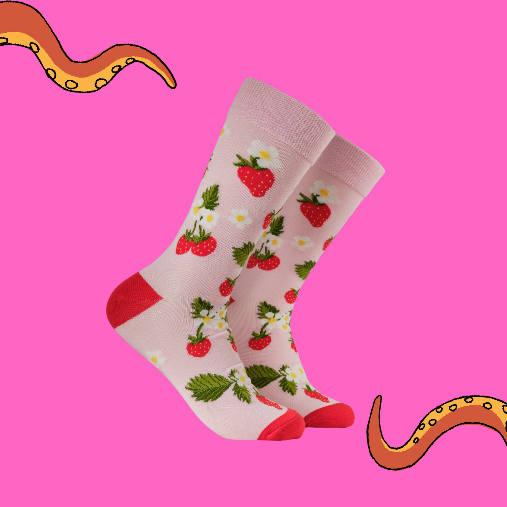 Bamboo Socks - Strawberries - Floorberries