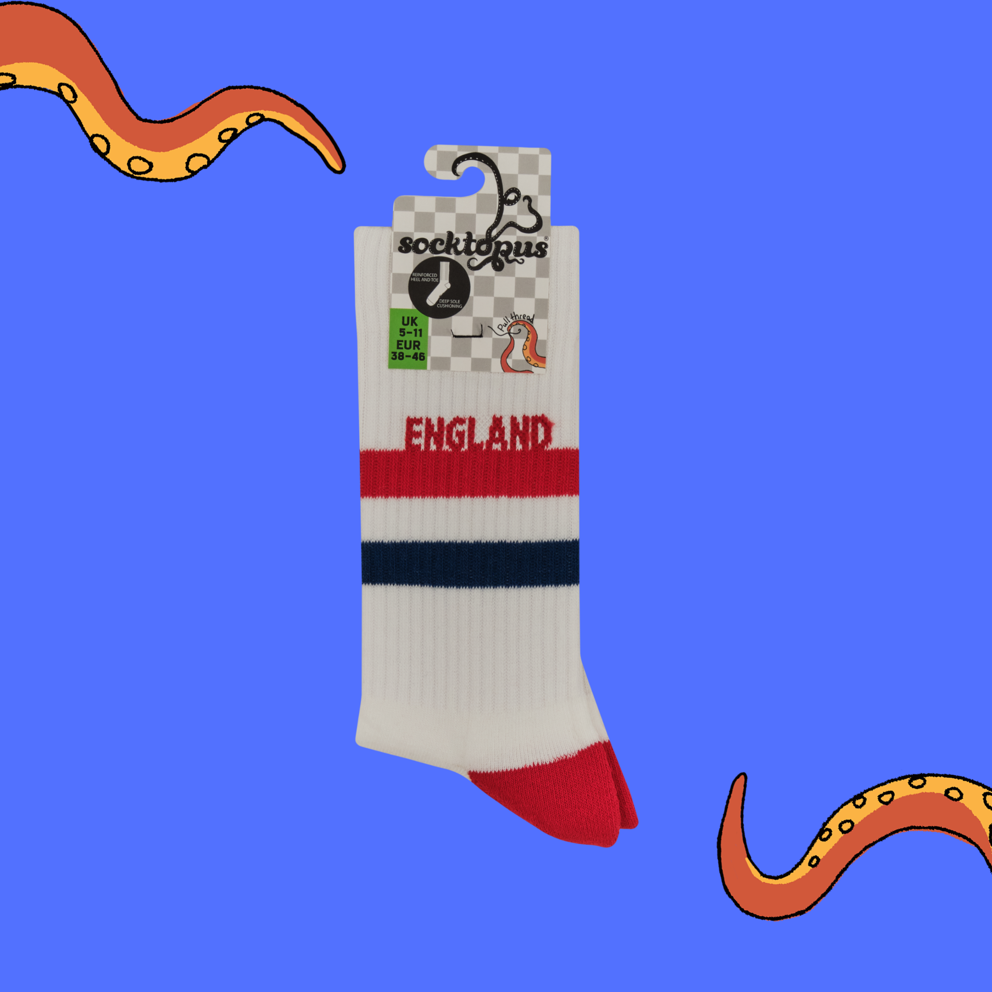 England Retro Sports Athletic Socks