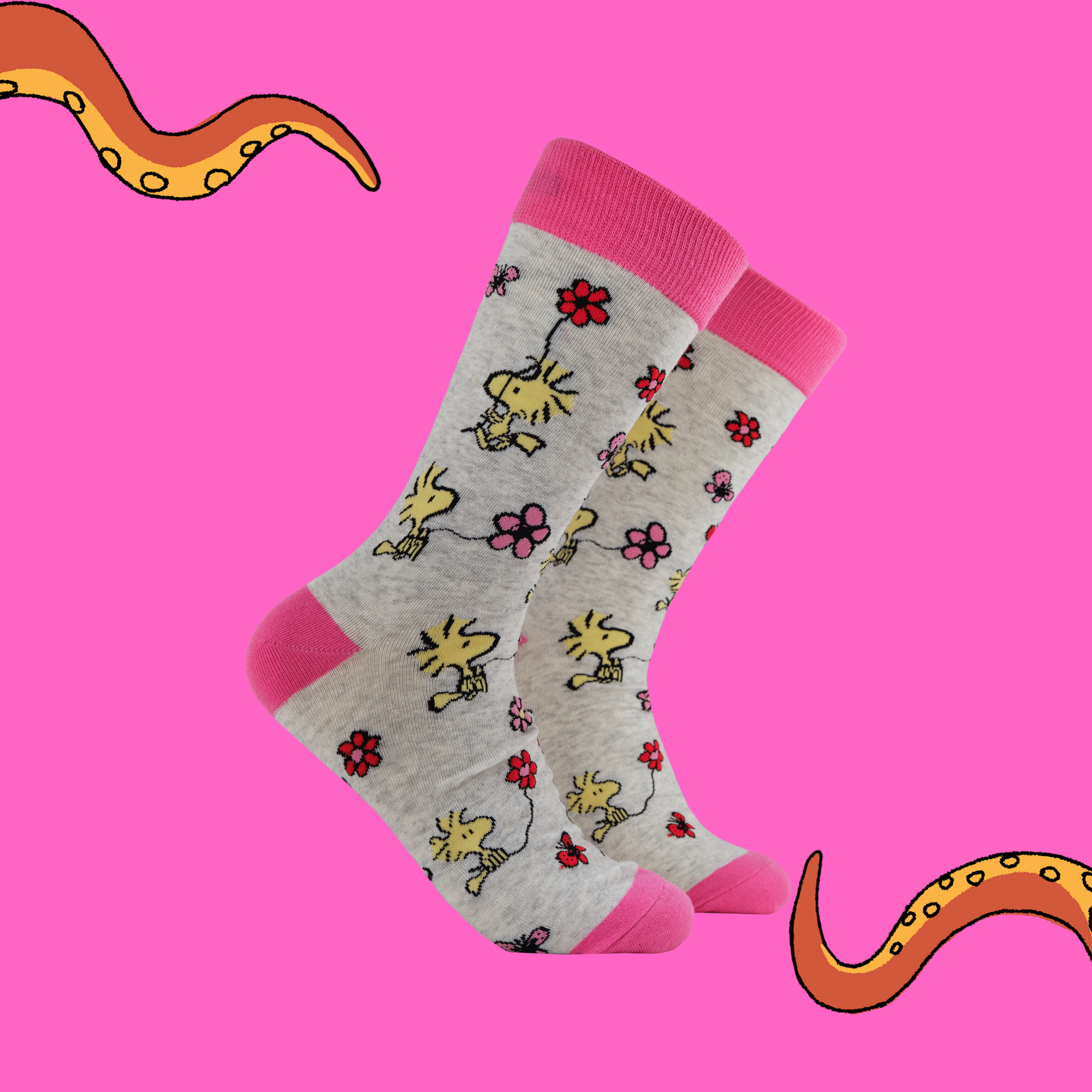 Woodstock Flowers Socks - Peanuts