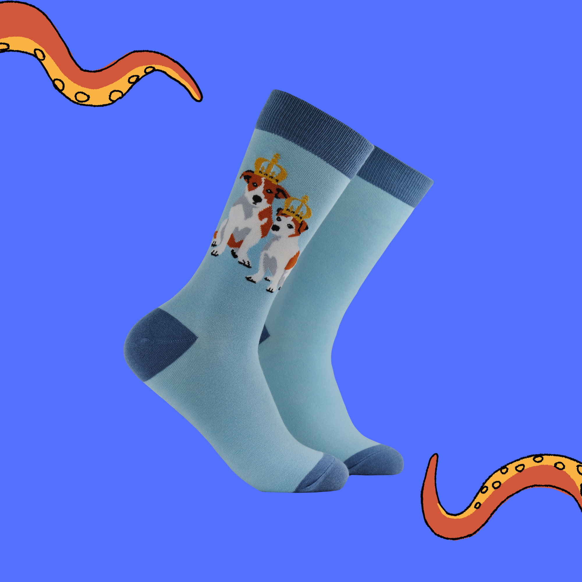 Jack Russell Terrier Socks - The Royal Couple