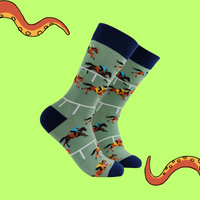 Horse Racing Socks - 1st Past the Post 2