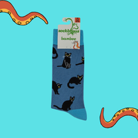 Black Cats Bamboo Socks