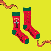 Wallace Cheese Socks - Wallace and Gromit