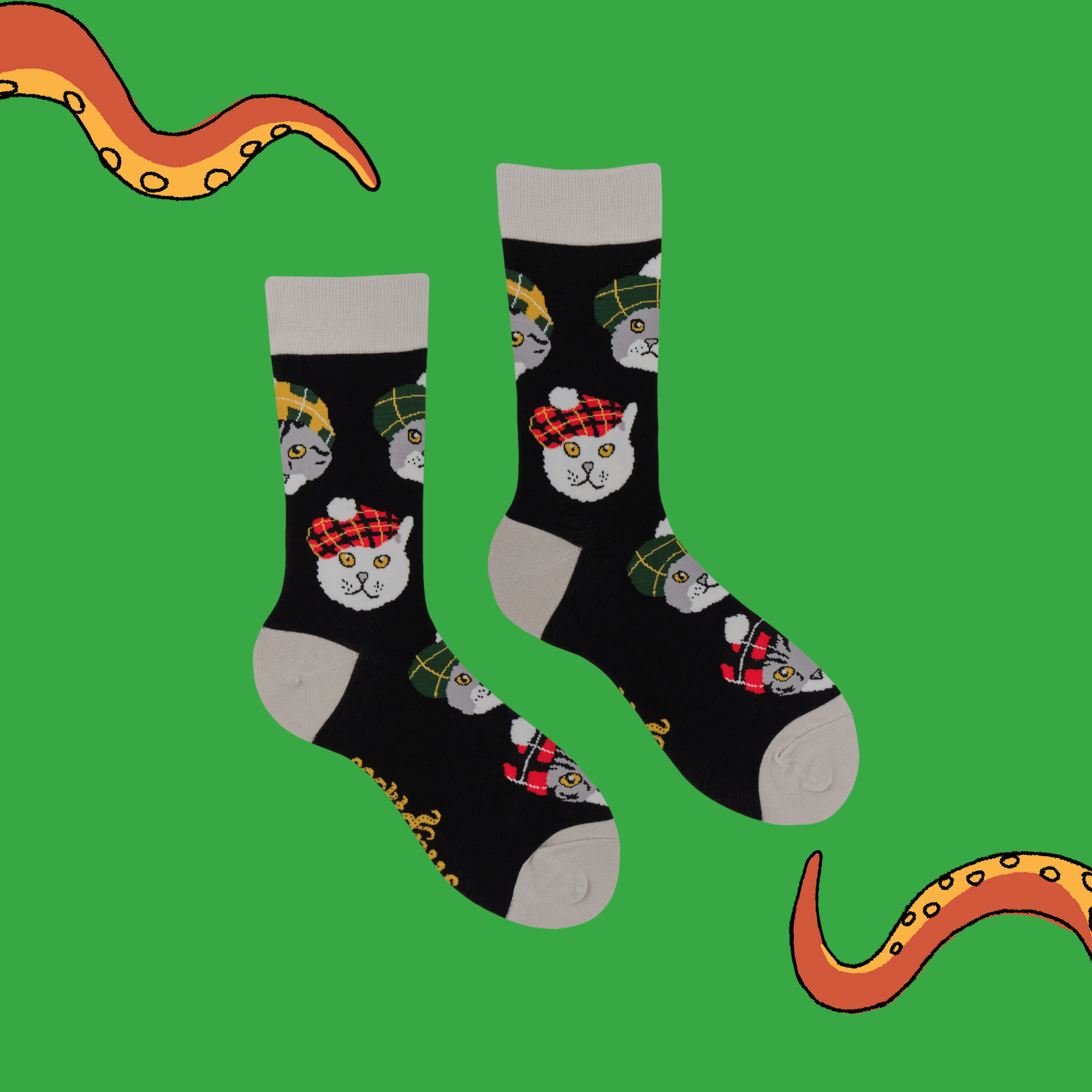 Highland Cats Socks