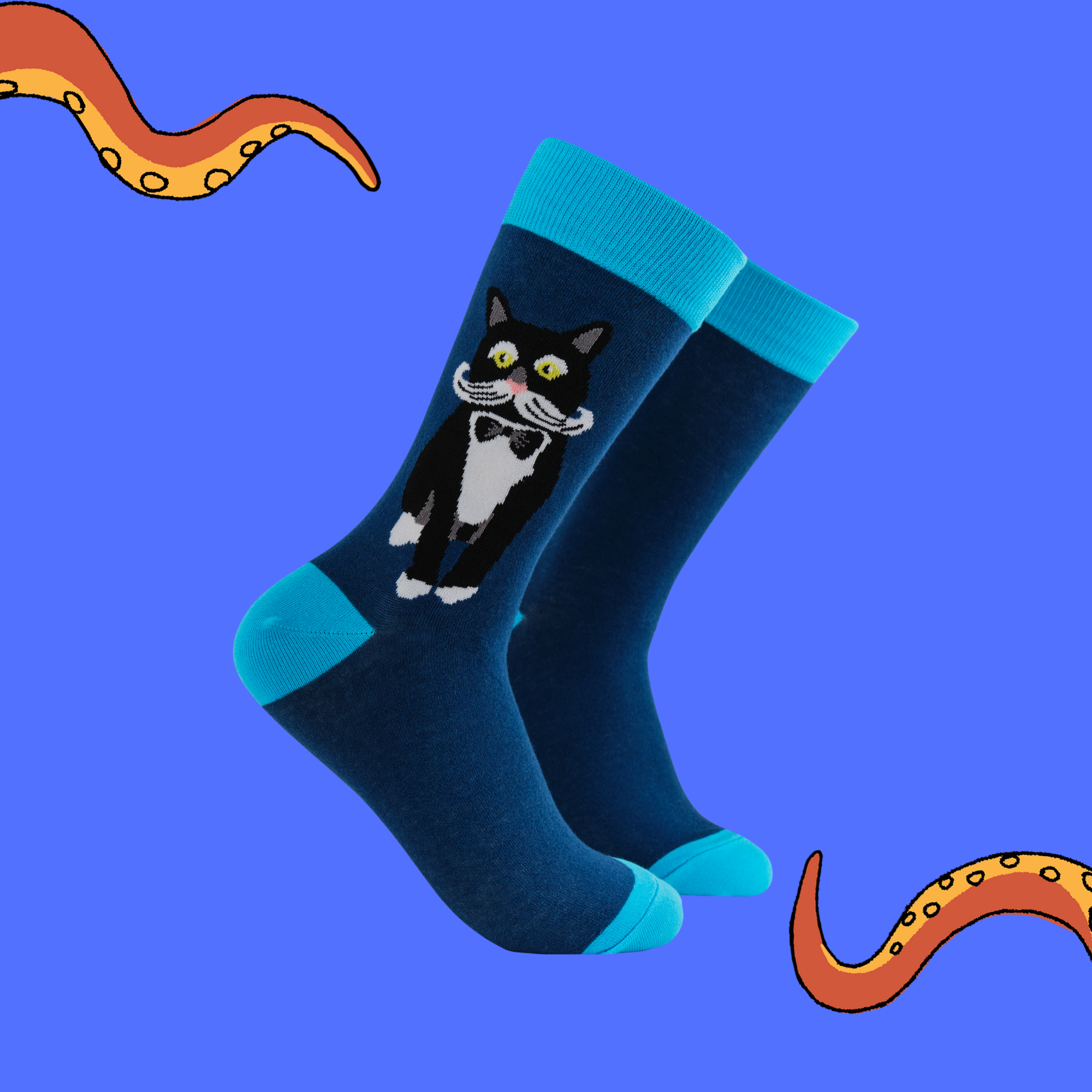 Tuxedo Cat Socks - Feline Fancy