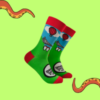 Dixon Does Doodles - Bristol Dino Bridge Socks