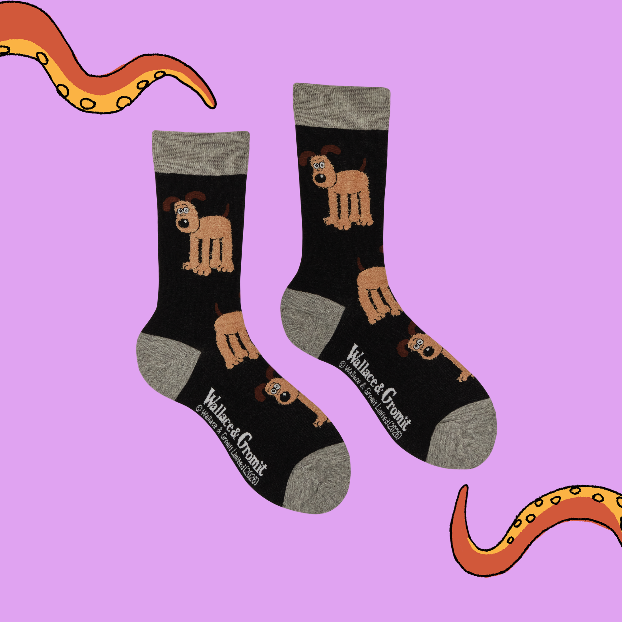 Fluffy Gromit Socks - Wallace and Gromit