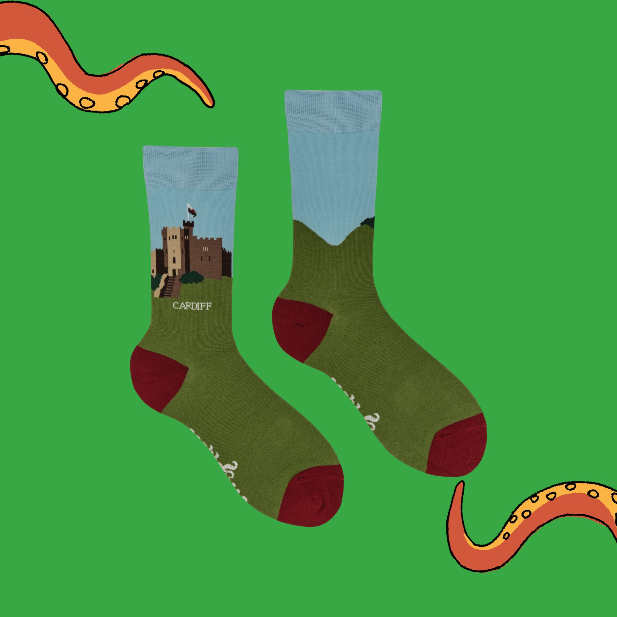 Cardiff Castle Socks
