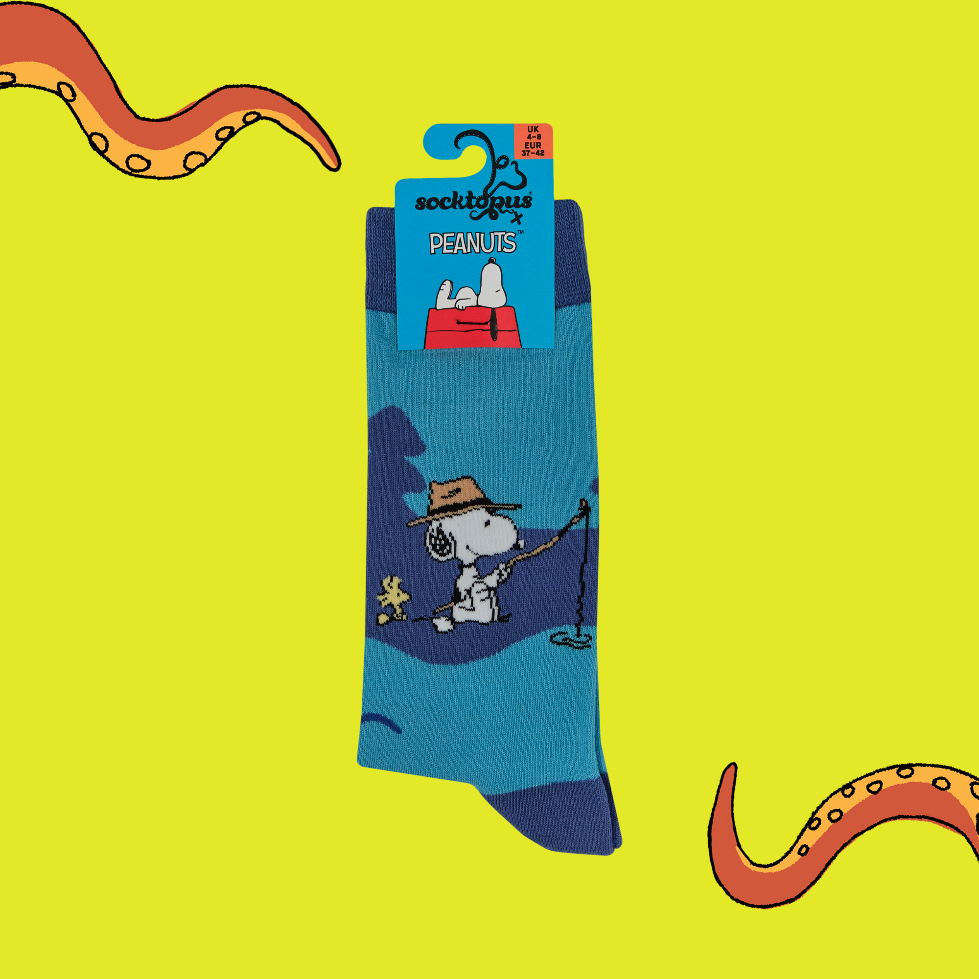 Gone Fishing Socks - Peanuts