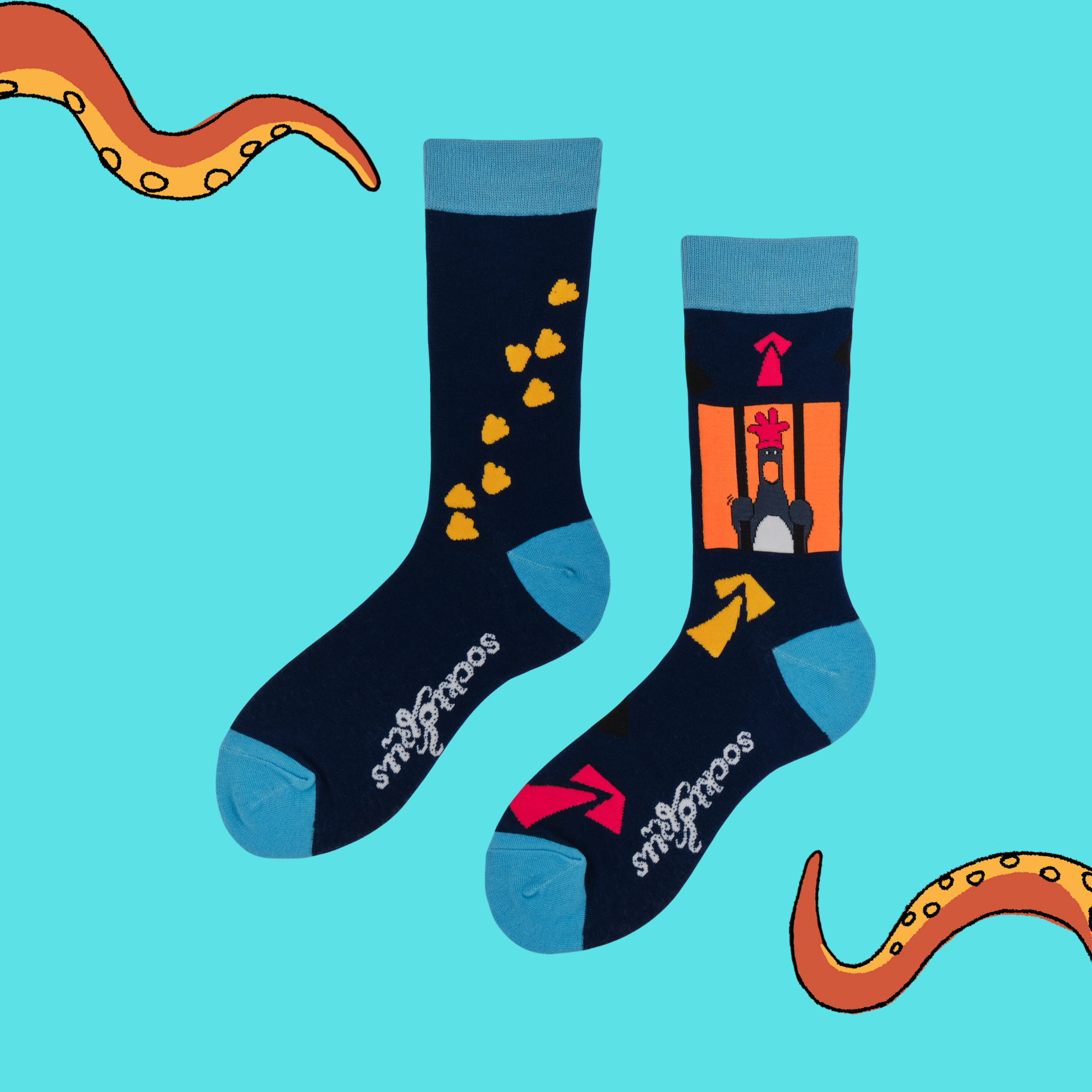 Break Out Feathers Socks - Wallace and Gromit