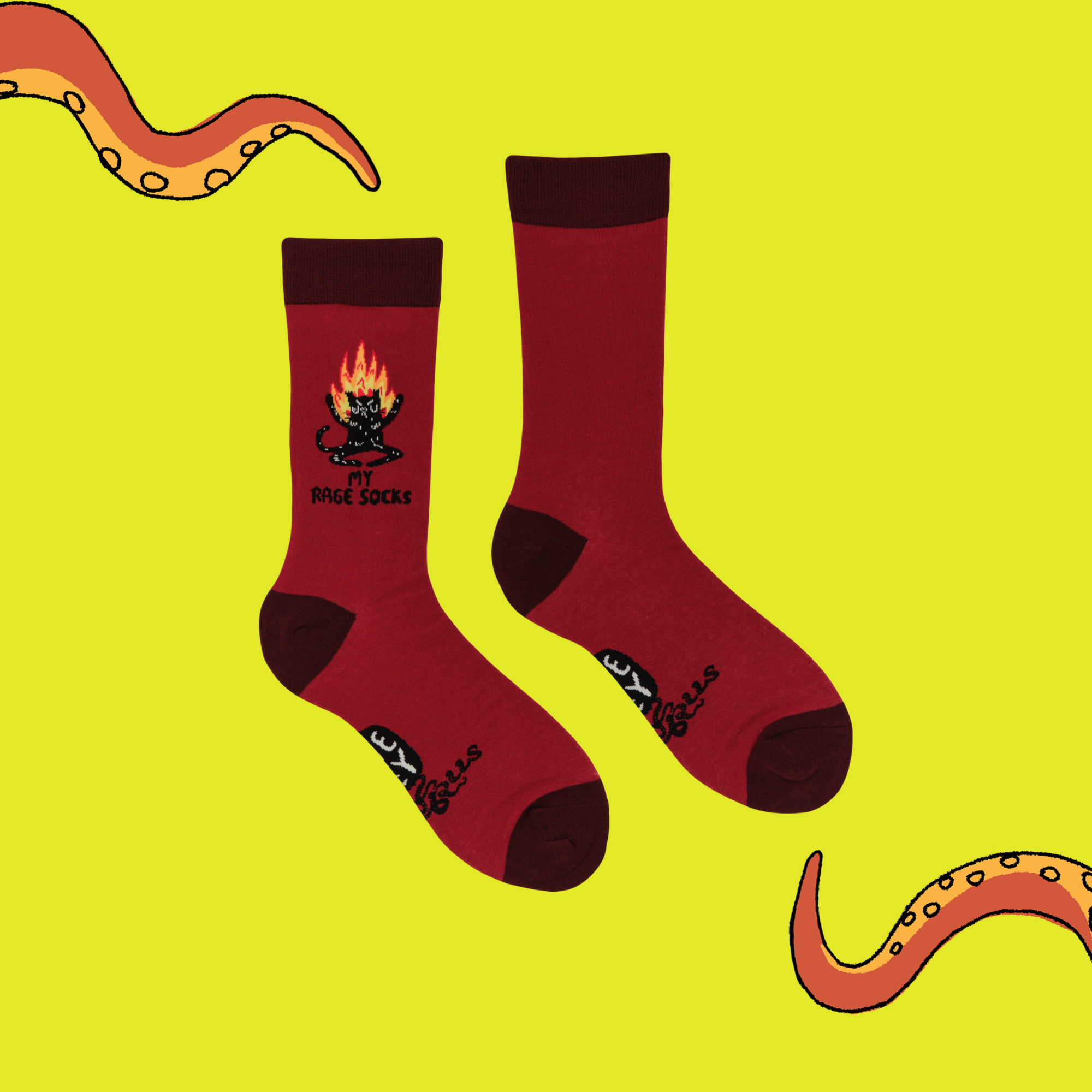 My Rage Socks - Socktopus X Katie Abey