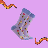 Ice Cream Bamboo Socks - Ice Cream You Scream