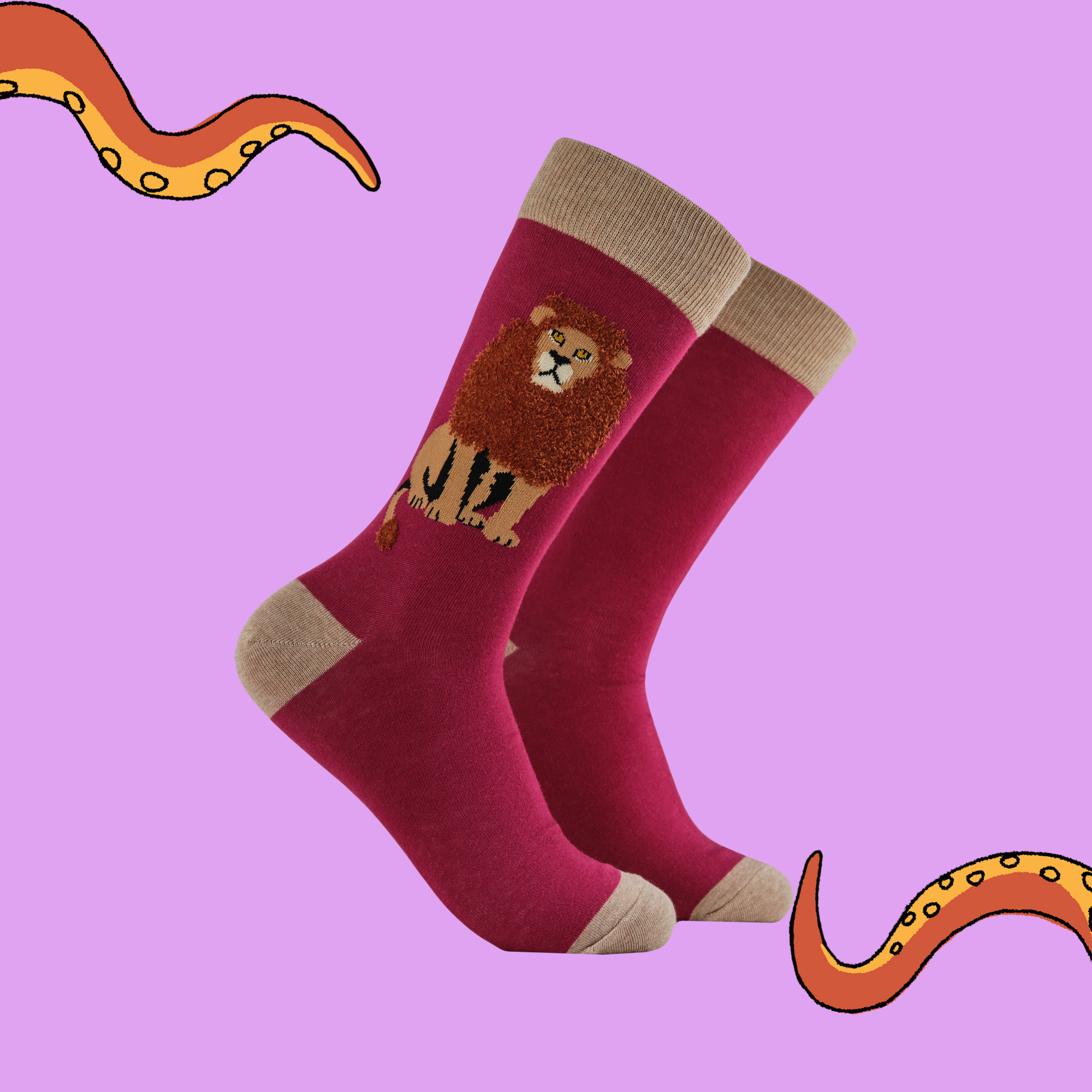 Fluffy Lion Socks - The Mane Attraction