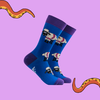 Fluffy Shaun the Sheep Socks - Wallace and Gromit